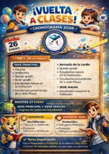 VUELTA A CLASES 2026
